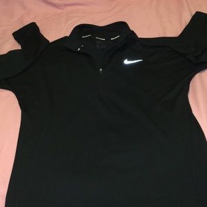 NWOT Black Nike Dri-Fit Quarter Zip